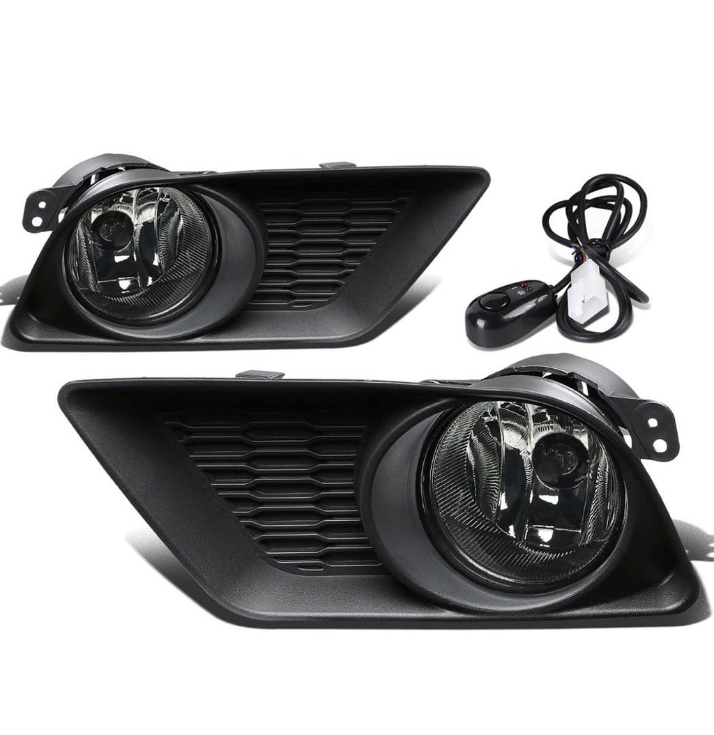 ASSEMBLY SMOKED FOG LIGHT ENHANCE VISIBILITY FOR 11-14 DODGE CHARGER FL-ZTL-238-SM