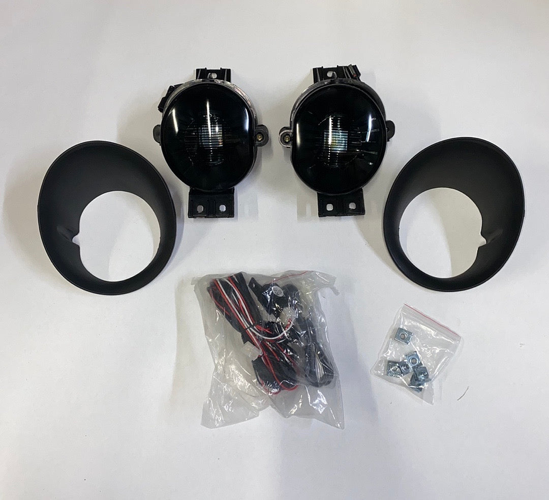 02-08 DODGE RAM SMOKE FRONT BUMPER AMBER FOG LIGHTS ENHANCE VISIBILITY FL-ZTL-282-SM