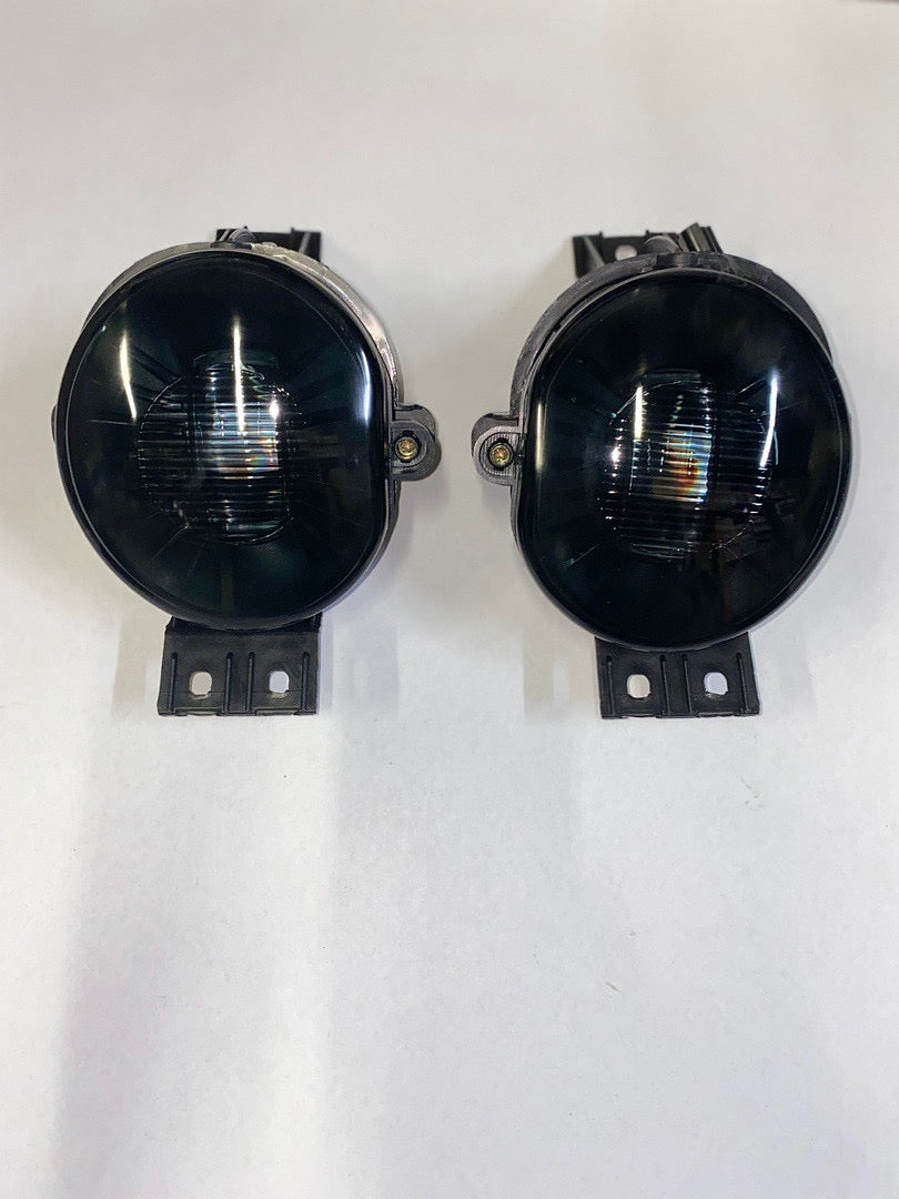 02-08 DODGE RAM SMOKE FRONT BUMPER AMBER FOG LIGHTS ENHANCE VISIBILITY FL-ZTL-282-SM