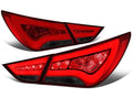 11-14 HYUNDAI SONATA 3D LED BAR TAIL LIGHTS RED SMOKED