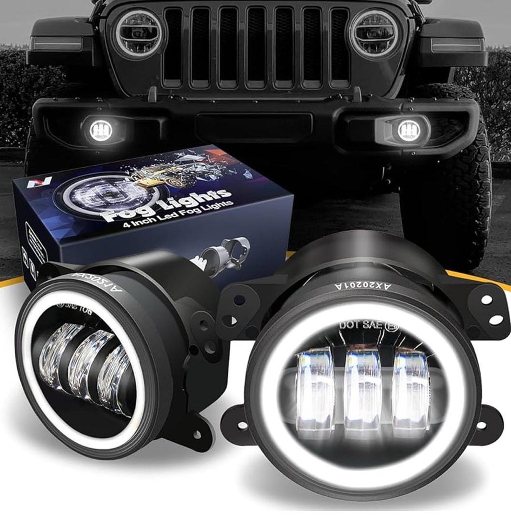 07-17 JEEP WRANGLER 4 INCHES 3D LED FOG LIGHT NVL-FL-001H