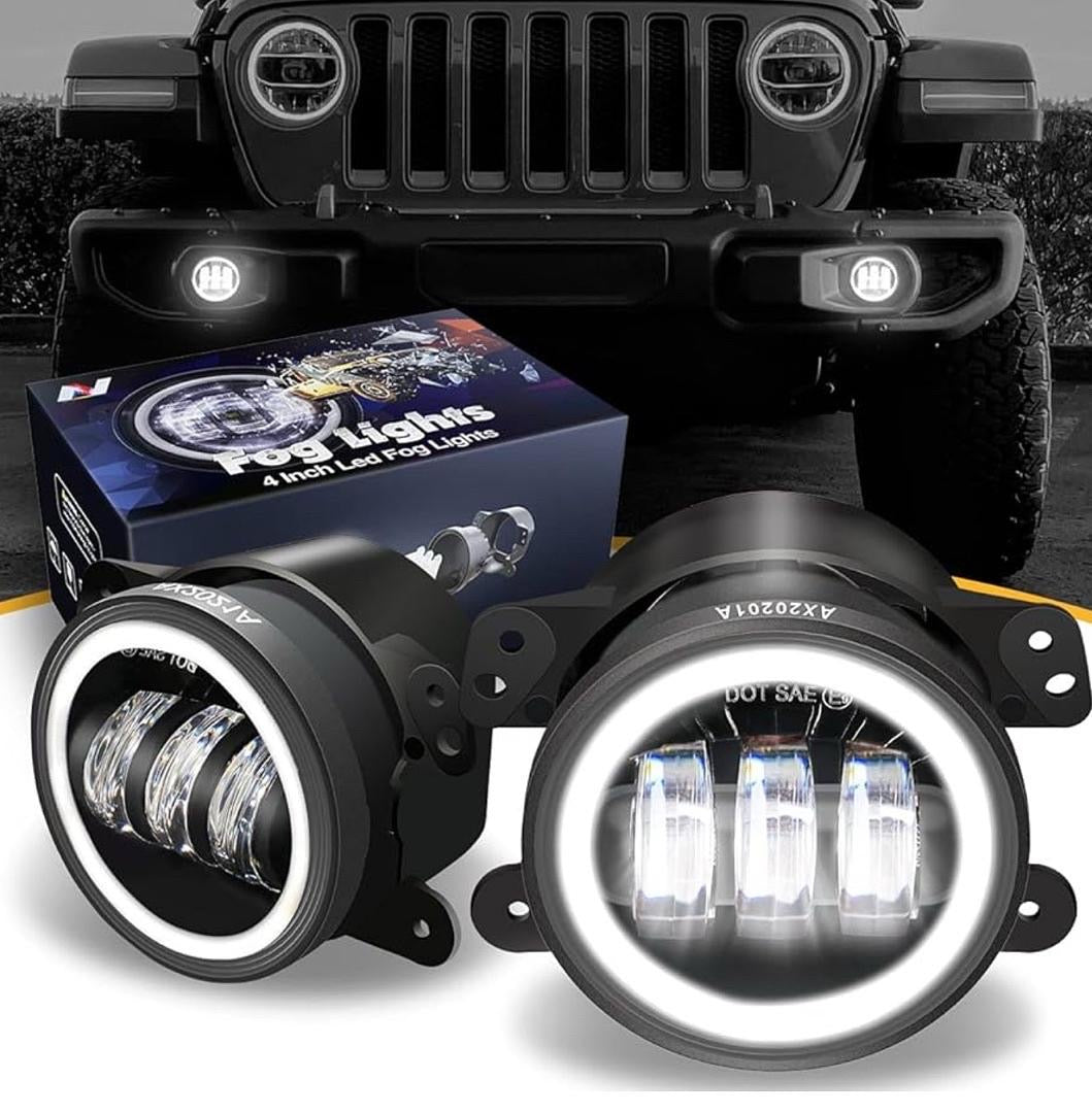 07-17 JEEP WRANGLER 4 INCHES 3D LED FOG LIGHT NVL-FL-001H