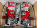 07-13 GMC SIERRA LED 3D RED CHROME HOUSING CLEAR TAILLIGHTS