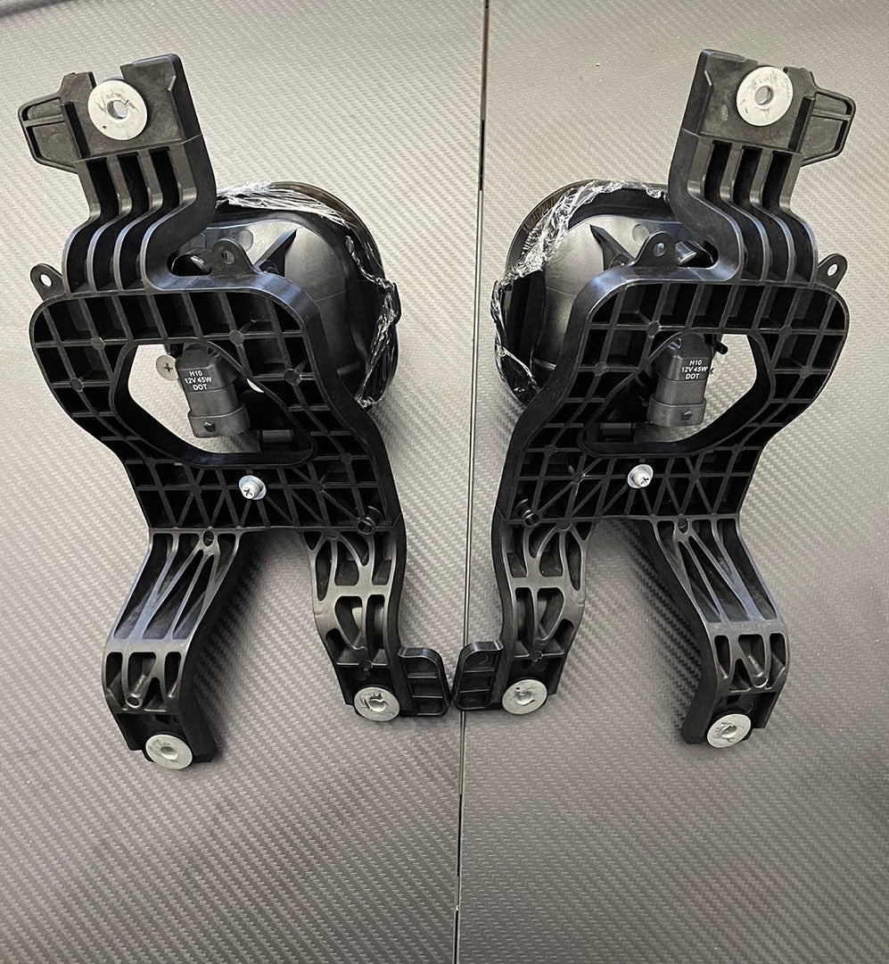 08-10 FORD F250 F350 F450 F550 SUPER DUTY PAIR FRONT BUMPER FOG LIGHTS SMOKED LENS PARACHOQUE DELANTERO LUZ ANTINIEBLA AHUMADO FL-NS031-SM