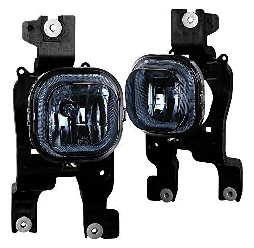08-10 FORD F250 F350 F450 F550 SUPER DUTY PAIR FRONT BUMPER FOG LIGHTS SMOKED LENS PARACHOQUE DELANTERO LUZ ANTINIEBLA AHUMADO FL-NS031-SM