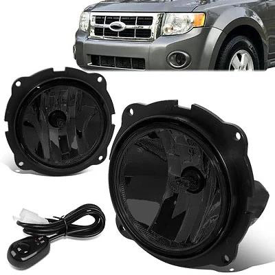 07-12 FORD ESCAPE SMOKED LENS FOG LIGHTS W/ SWITCH + WIRING HARNESS FL-ZTL-349-SM