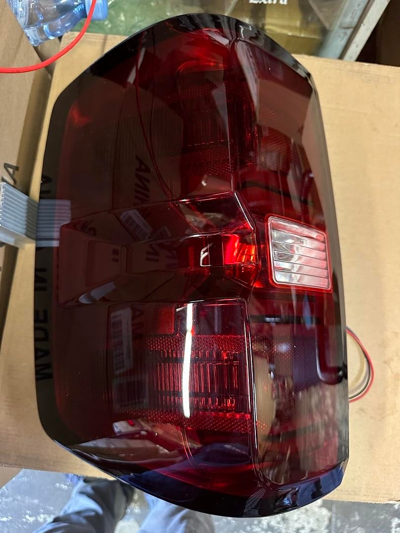 14-18 CHEVY SILVERADO 3D LED RED SMOKED TAIL LIGHTS