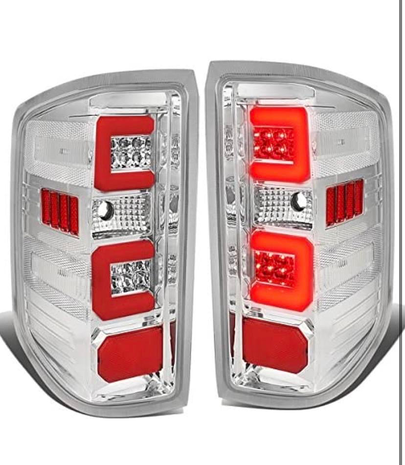 14-17 CHEVY SILVERADO RED 3D LED TAILLIGHTS