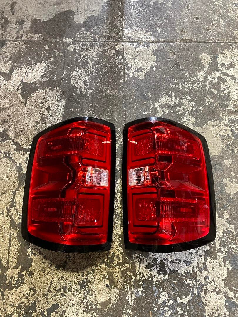 14-18 CHEVY SILVERADO RED OEM STYLE LED TAILLIGHTS