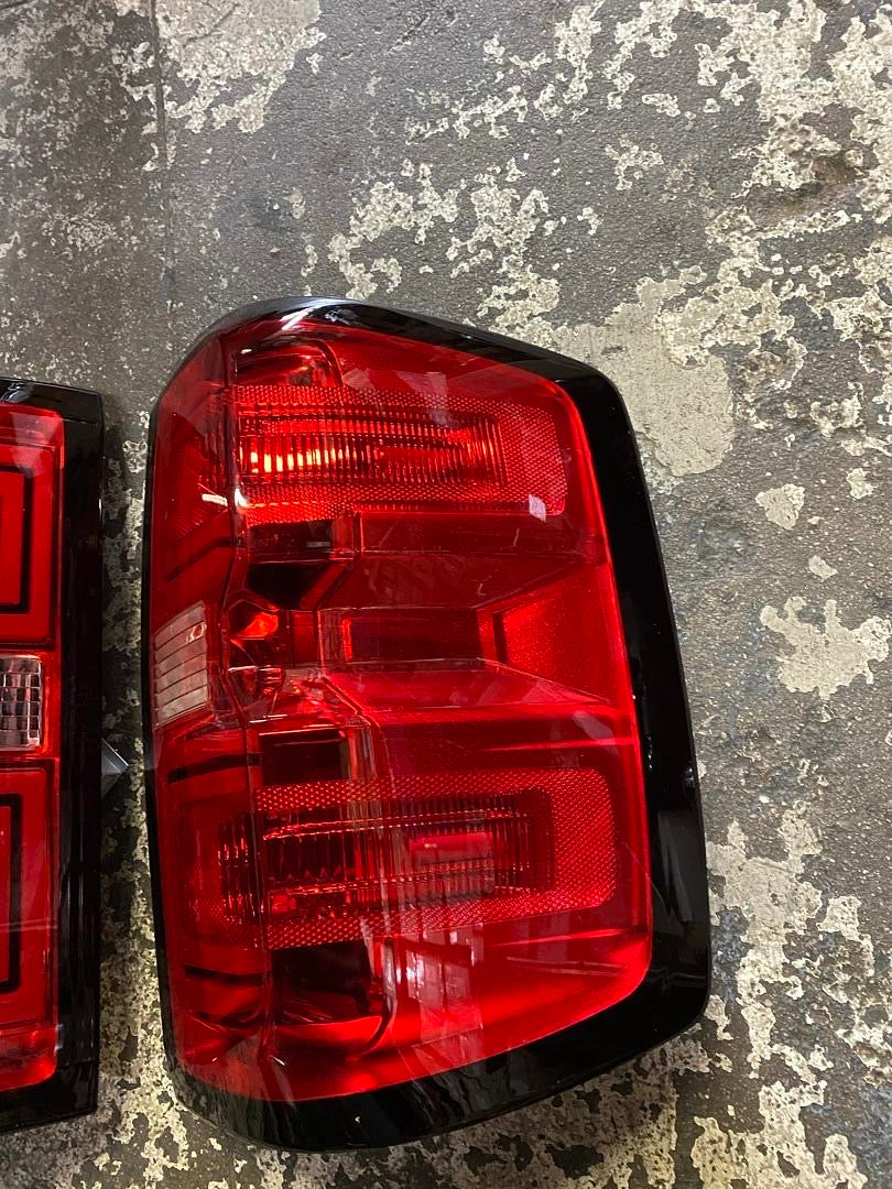 14-18 CHEVY SILVERADO RED OEM STYLE LED TAILLIGHTS