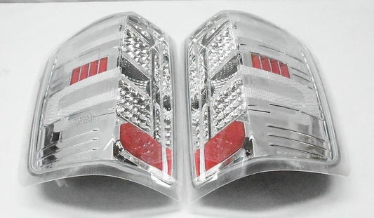 14-18 CHEVY SILVERADO LED CHROME CLEAR TAILLIGHTS
