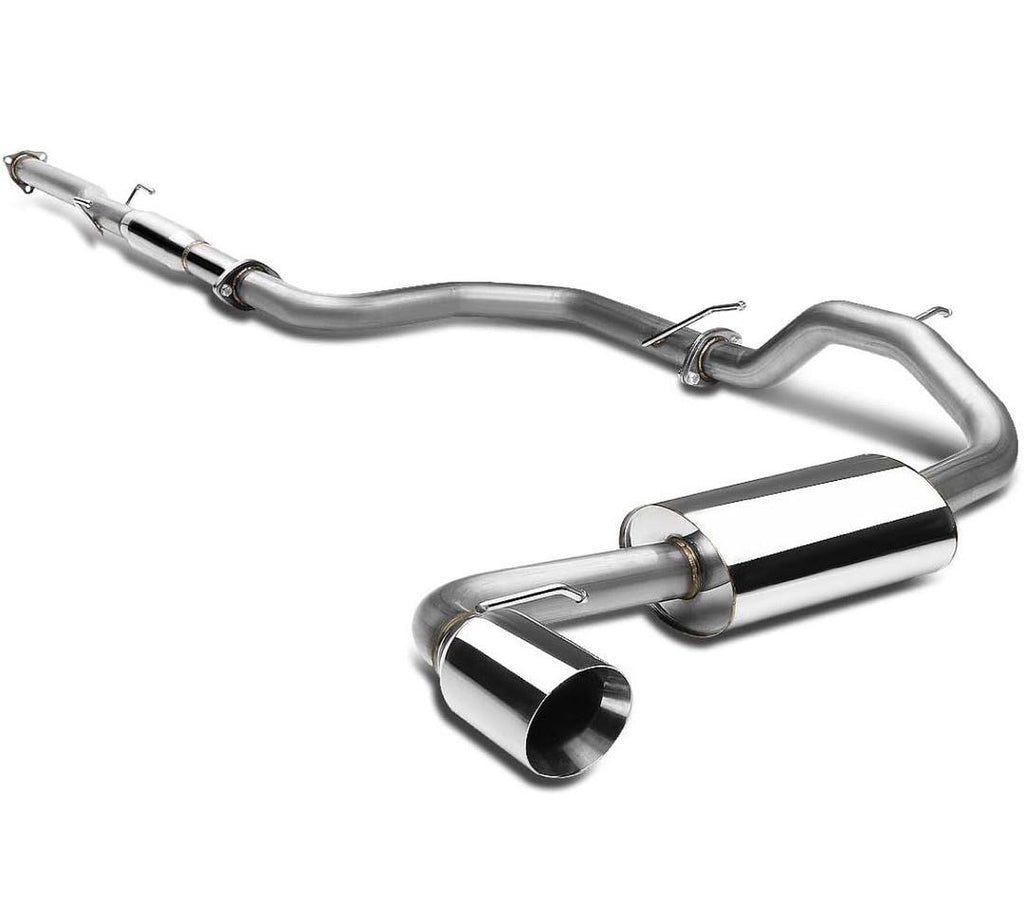 88-91 HONDA HATCHBACK CATBACK EXHAUST SYSTEM W 4.5' OD DOUBLED WALLED MUFFLER TIP