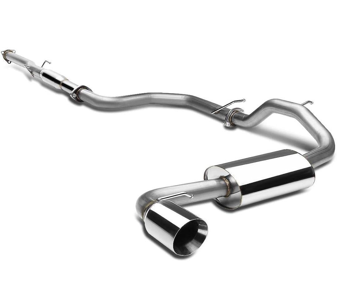 88-91 HONDA HATCHBACK CATBACK EXHAUST SYSTEM W 4.5' OD DOUBLED WALLED MUFFLER TIP
