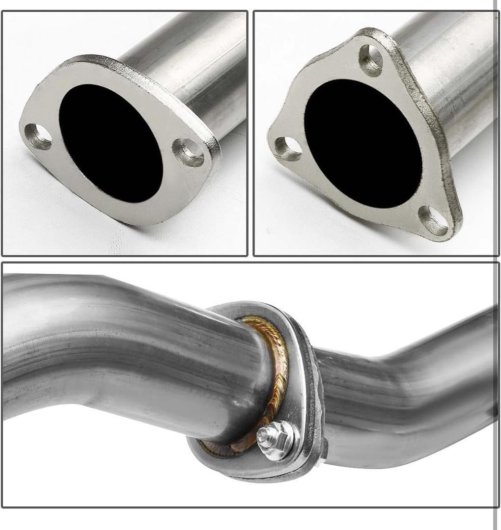88-91 HONDA HATCHBACK CATBACK EXHAUST SYSTEM W 4.5' OD DOUBLED WALLED MUFFLER TIP