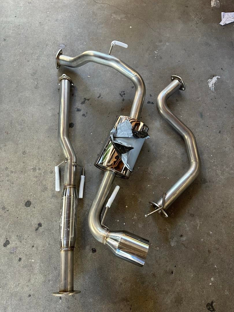 88-91 HONDA HATCHBACK CATBACK EXHAUST SYSTEM W 4.5' OD DOUBLED WALLED MUFFLER TIP