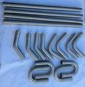 16PCS 2.5" INCHES STAINLESS STEEL UNIVERSAL EXHAUST PIPING DIY