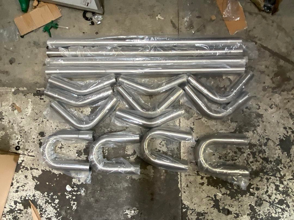 16PCS 2.5" INCHES STAINLESS STEEL UNIVERSAL EXHAUST PIPING DIY