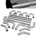 16PCS 3' INCHES STAINLESS STEEL UNIVERSAL EXHAUST PIPING DIY