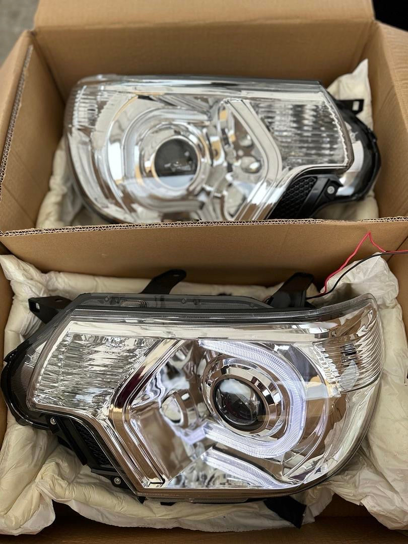 12-15 TOYOTA TACOMA 3D LED PROJECTOR HEADLIGHTS chrome clear