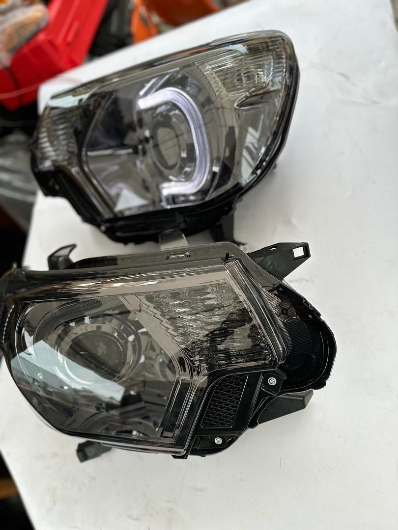 12-15 TOYOTA TACOMA 3D LED PROJECTOR HEADLIGHTS smoked clear