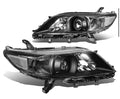 11-20 TOYOTA SIENNA HEADLIGHTS BLACK CLEAR