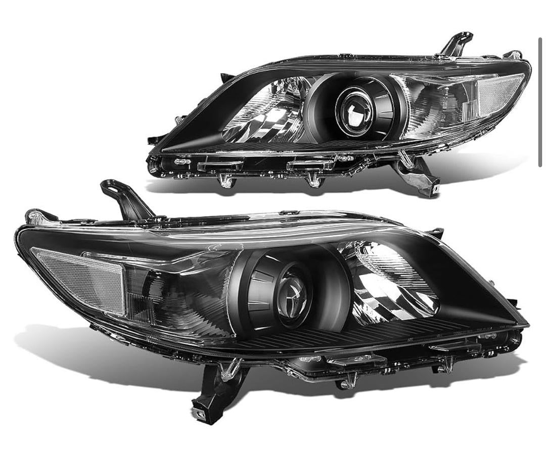 11-20 TOYOTA SIENNA HEADLIGHTS BLACK CLEAR