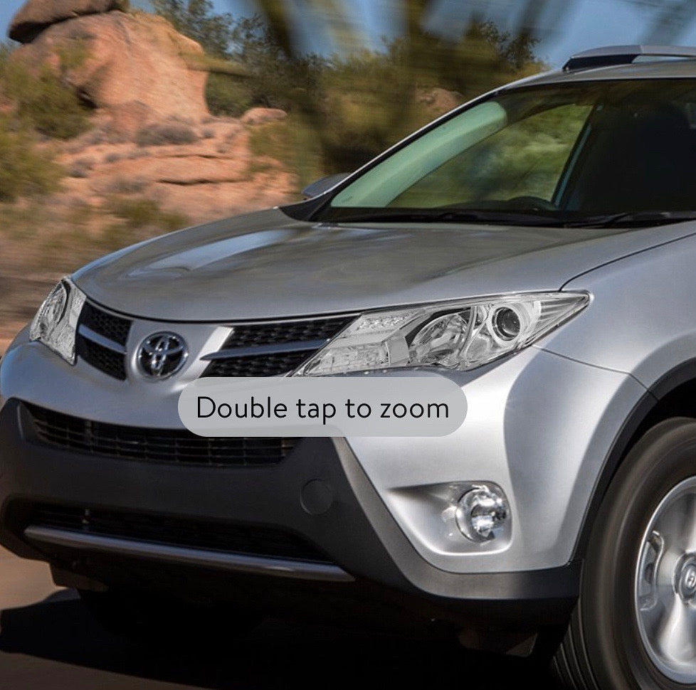 13-15 TOYOTA RAV4 CHROME HOUSING AND CLEAR WITH PROJECTOR HEADLIGHTS