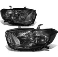 08-10 TOYOTA HIGHLANDER SMOKED LENS CHROME HOUSING CLEAR REFLECTOR HEADLIGHTS