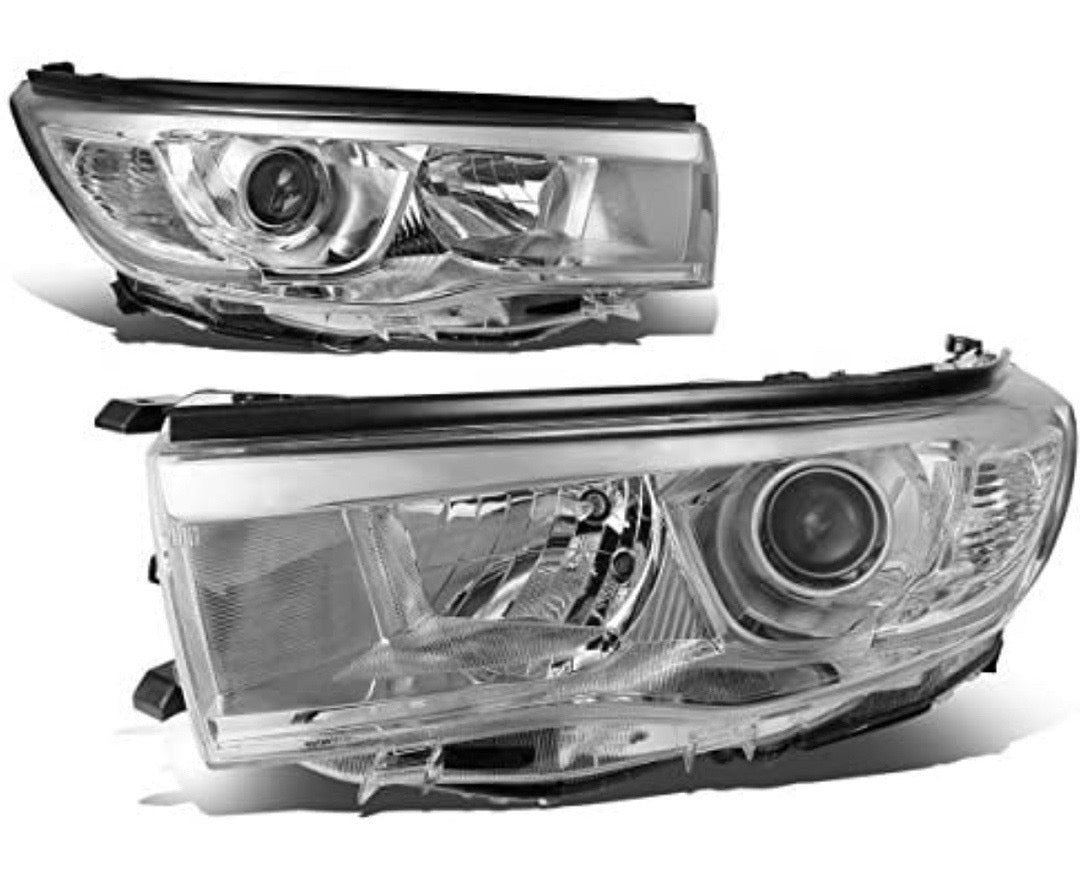 14-16 TOYOTA HIGHLANDER CLEAR HOUSING AND CLEAR WITH CLEAR PROJECTOR HEADLIGHTS