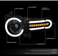 07-14 TOYOTA FJ CRUISER headlights black smoked amber