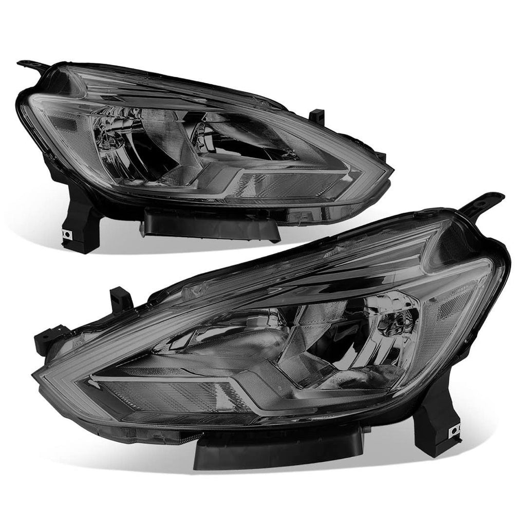 16-18 NISSAN SENTRA SMOKED HEADLAMPS HEADLIGHTS