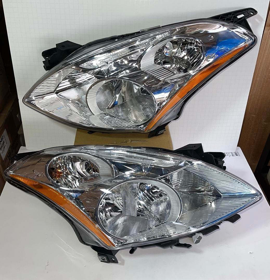 10-12 NISSAN ALTIMA CHROME AMBER HEADLIGHTS