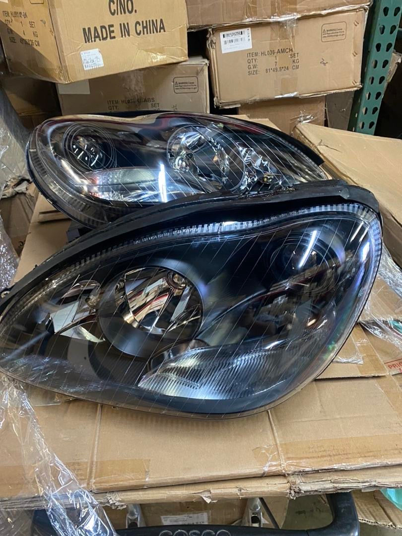 2006 MERCEDES BENZ S350 S430 S500 S600 00-06 01-06 MERCEDES BENZ S55 AMG S65 AMG 05-06 CHROME HOUSING HEADLIGHTS