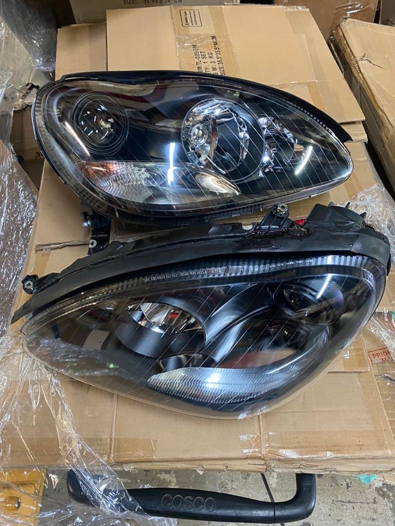 2006 MERCEDES BENZ S350 S430 S500 S600 00-06 01-06 MERCEDES BENZ S55 AMG S65 AMG 05-06 CHROME HOUSING HEADLIGHTS