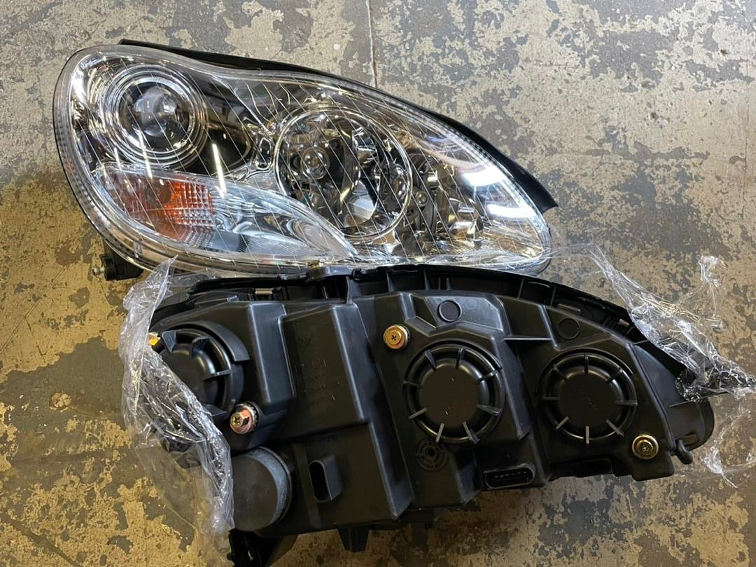 2006 MERCEDES BENZ S350 S430 S500 S600 00-06 01-06 MERCEDES BENZ S55 AMG S65 AMG 05-06 CHROME HOUSING HEADLIGHTS