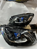 15-20 MERCEDES BENZ C CLASS HEADLIGHTS LED BLUE DYNAMIC ANIMATION DRL TURN SIGNAL DOES NOT FIT 15-18 FACTORY HALOGEN AND 19-20 HIGH MATRIX LAMPS