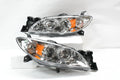 04-09 MAZADA 3 4DR CHROME HOUSING AND CLEAR WITH AMBER PROJECTOR HEADLIGHTS