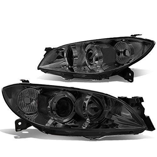 04-09 MAZADA 3 4DR CHROME HOUSING AND SMOKED WITH PROJECTOR HEADLIGHTS