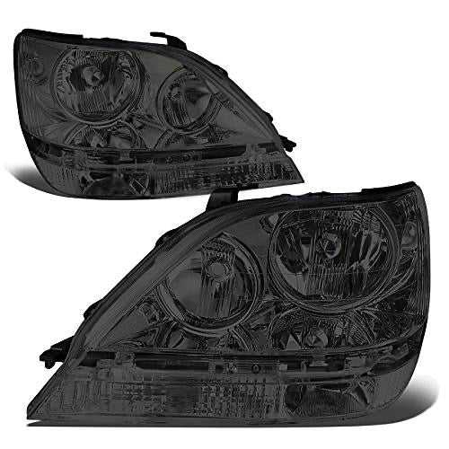 99-03 LEXUS RX300 FACTORY STYLE REPLACEMENT HEADLIGHTS - SMOKED / CLEAR