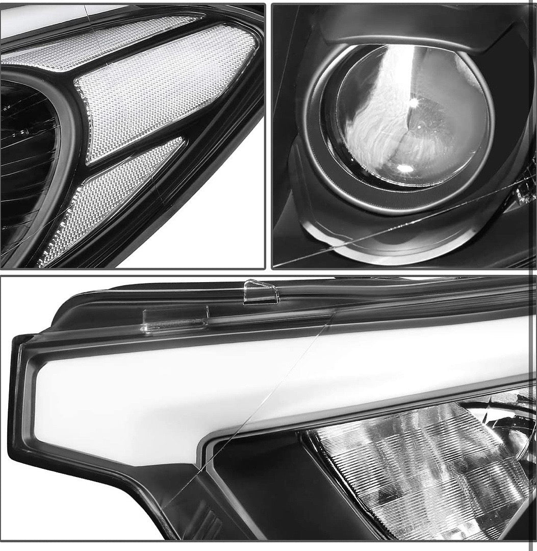 CHROME HOUSING PROJECTOR HEADLIGHTS REPLACEMENT FOR 14-16 FORTE