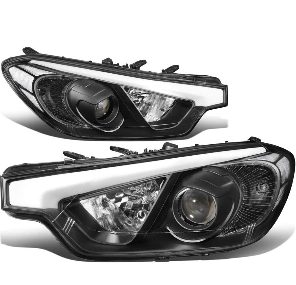CHROME HOUSING PROJECTOR HEADLIGHTS REPLACEMENT FOR 14-16 FORTE