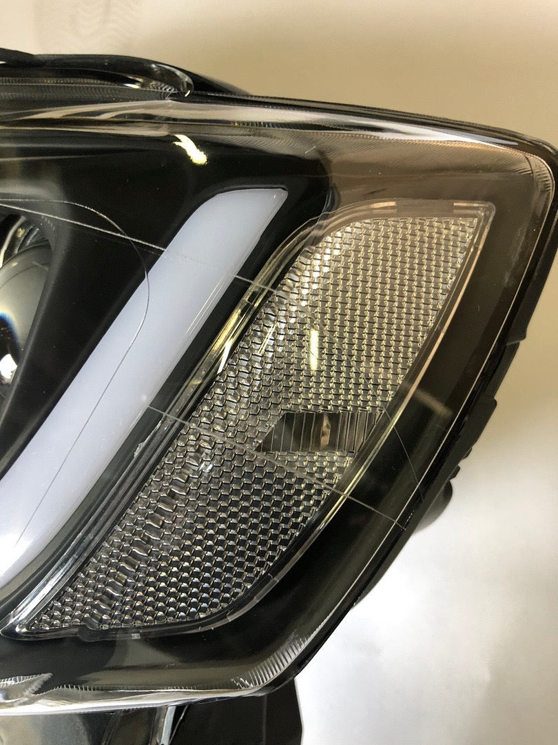 REFURBISHED 14-16 JEEP GRAND CHEROKEE BLACK SMOKED AMBER LED HEADLIGHTS