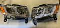 REFURBISHED 14-16 JEEP GRAND CHEROKEE CHROME AMBER LED HEADLIGHTS