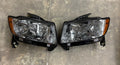 11-13 GRAND CHEROKEE SMOKED LENS AMBER HEADLIGHTS
