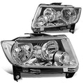 11-13 JEEP GRAND CHEROKEE CHROME CLEAR HEADLIGHTS