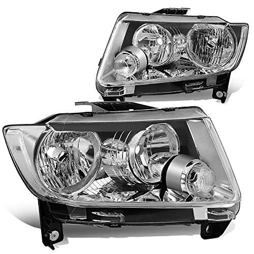 11-13 JEEP GRAND CHEROKEE CHROME CLEAR HEADLIGHTS