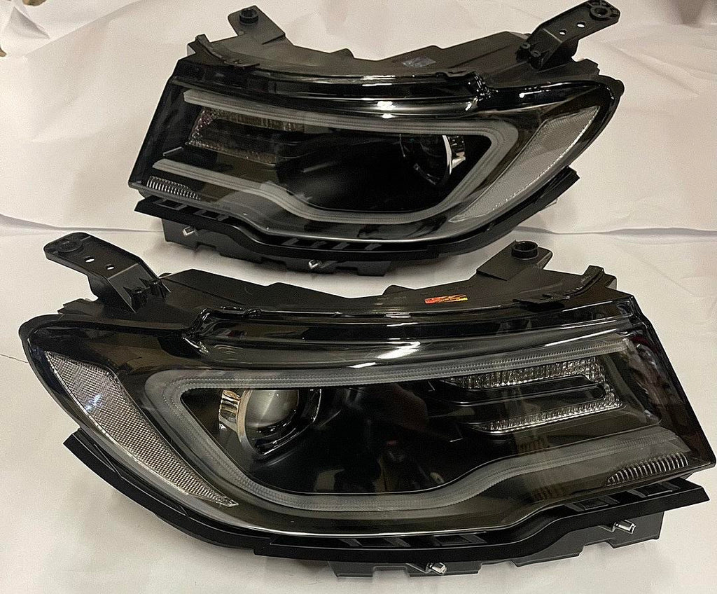 17-21 JEEP COMPASS BLACK HOUSING DRL PROJECTOR HEADLIGHTS