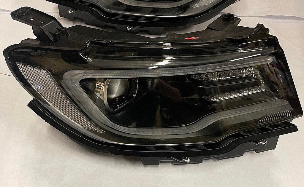 17-21 JEEP COMPASS BLACK HOUSING DRL PROJECTOR HEADLIGHTS
