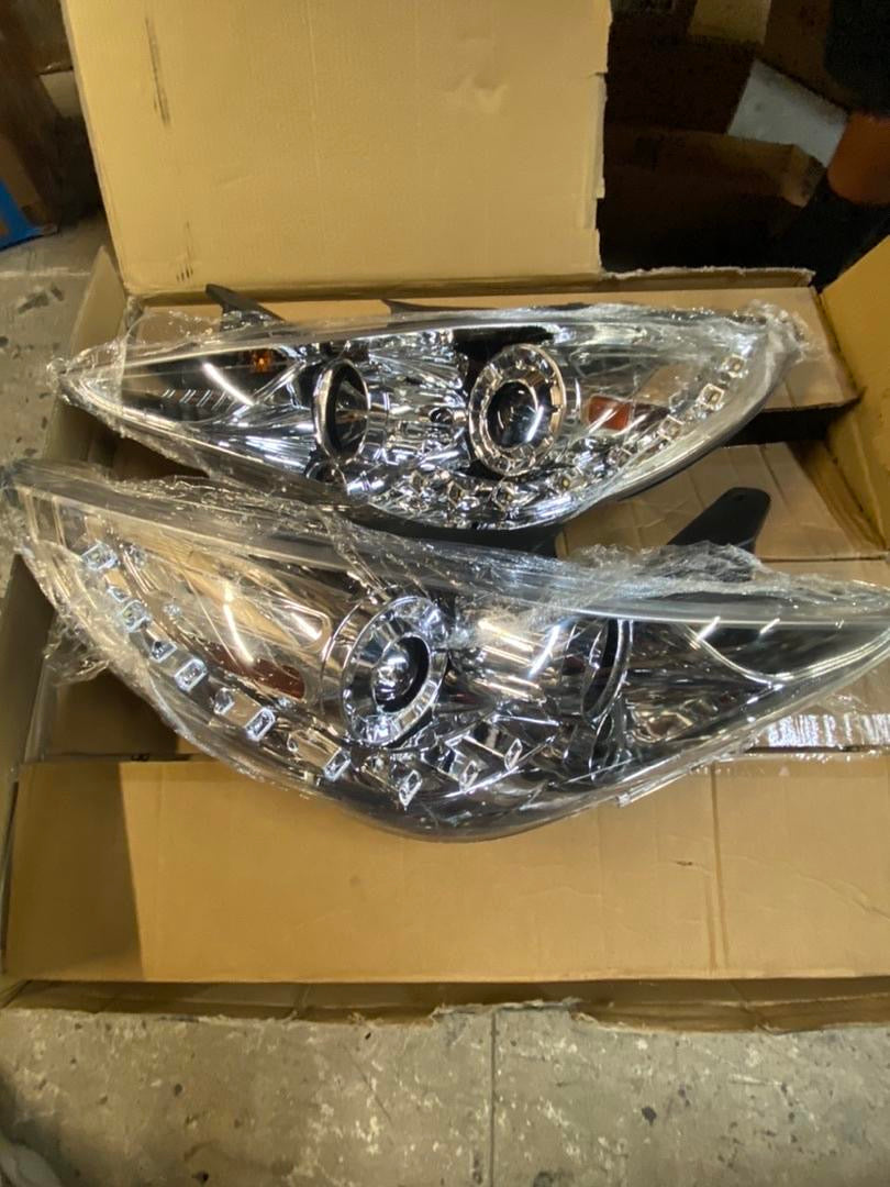 11-14 HYUNDAI SONATA LED CHROME CLEAR LENS PROJECTOR HEADLIGHTS