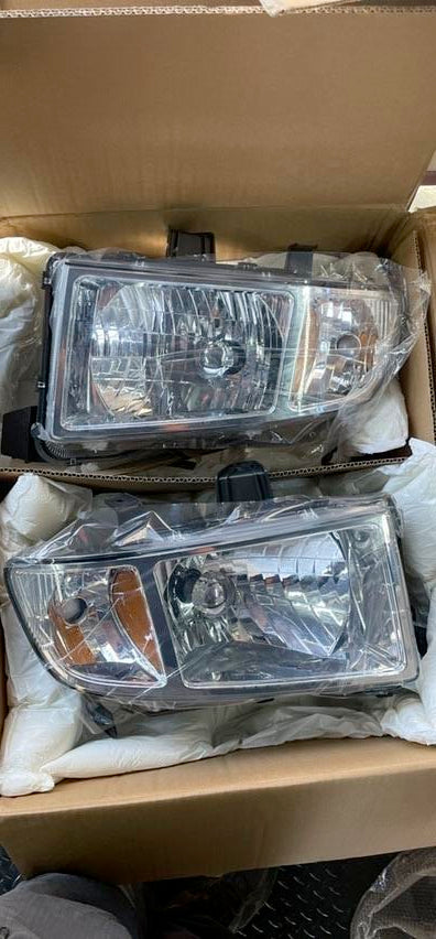 06-13 HONDA RIDGELINE CRYSTAL CHROME AMBER HEADLIGHTS